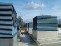 Roof turrets installed at Portway school Bristol.JPG